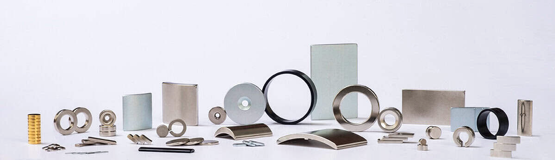 Range of sintered NdFeB magnet shapes and surface finishes