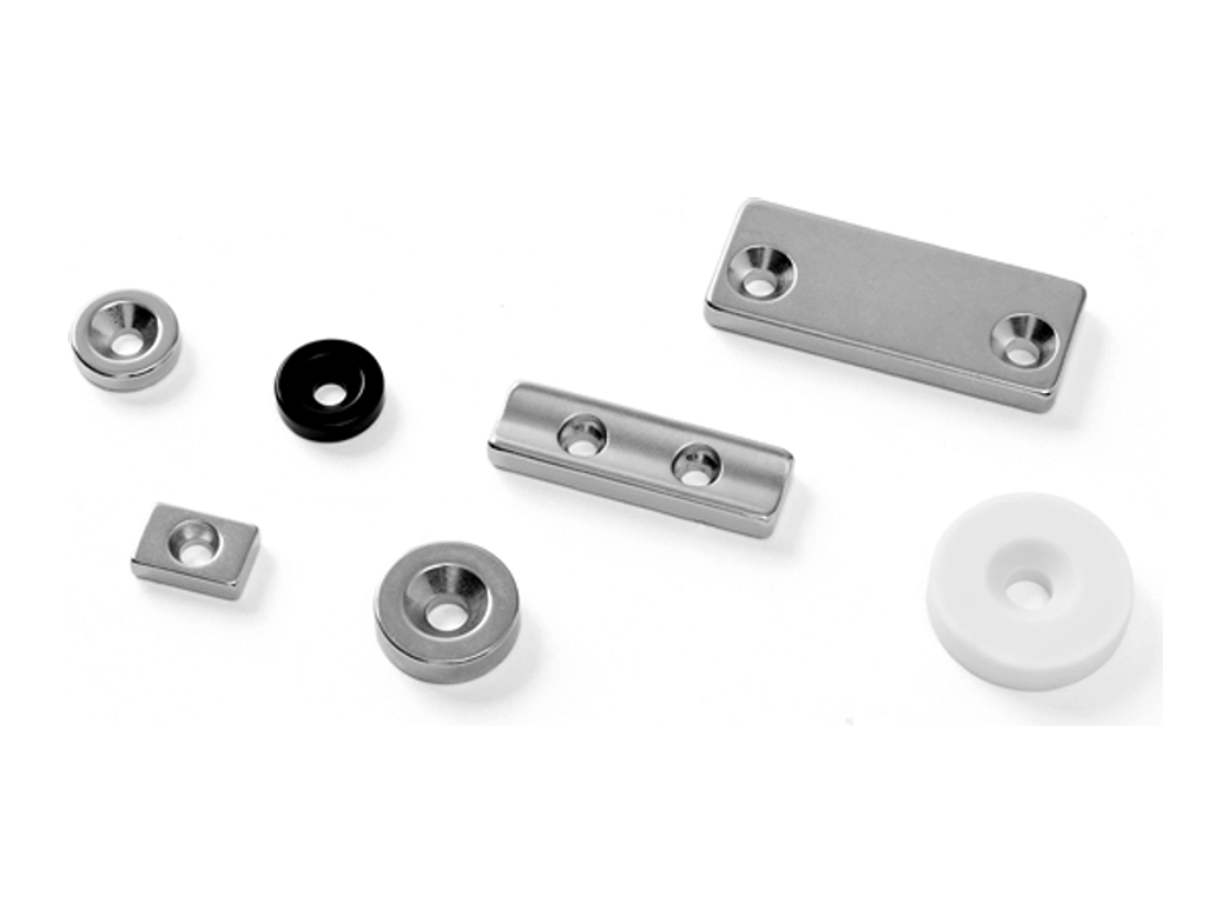 Countersunk magnet geometry